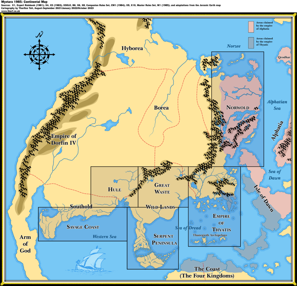 Brun Continental Map (1985)