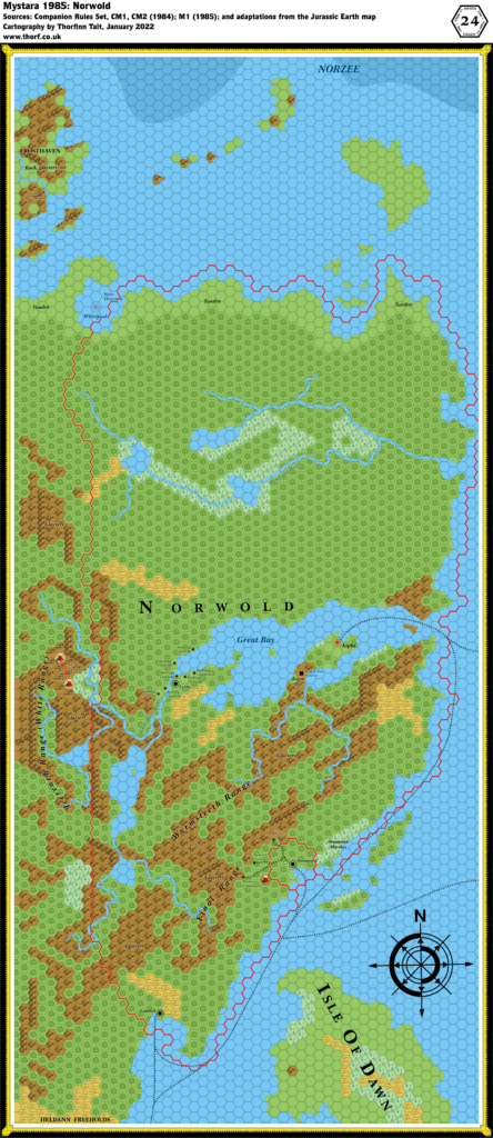 Norwold, 24 miles per hex (1985)