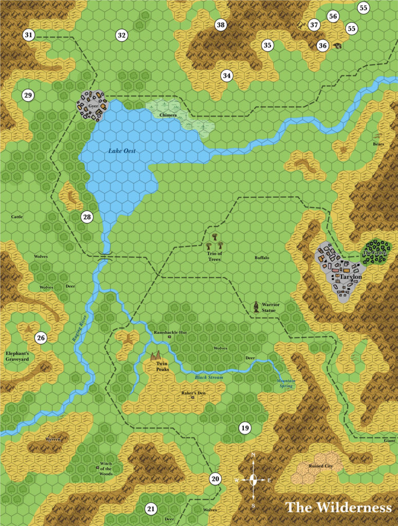 Tarylon, 1/6 mile per hex (1985)