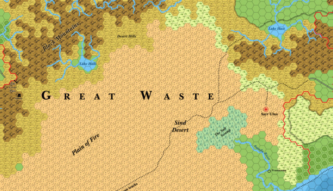 Great Waste, 24 miles per hex (1985)
