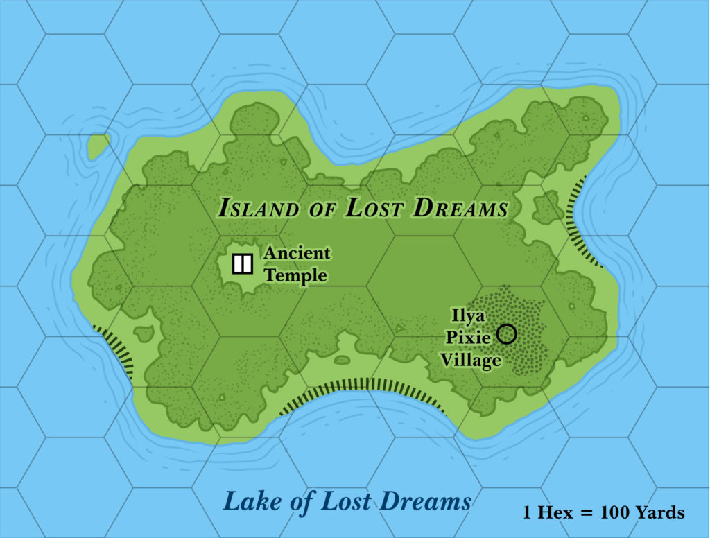 Island of Lost Dreams, 100 yards per hex (1986)