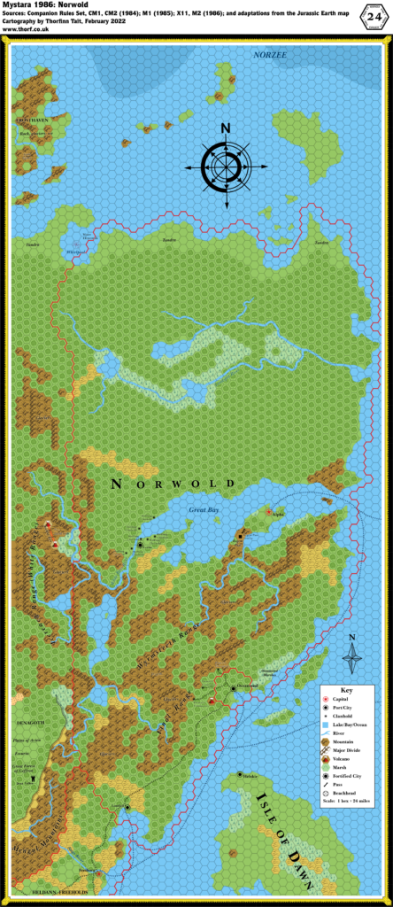 Norwold, 24 miles per hex (1986)