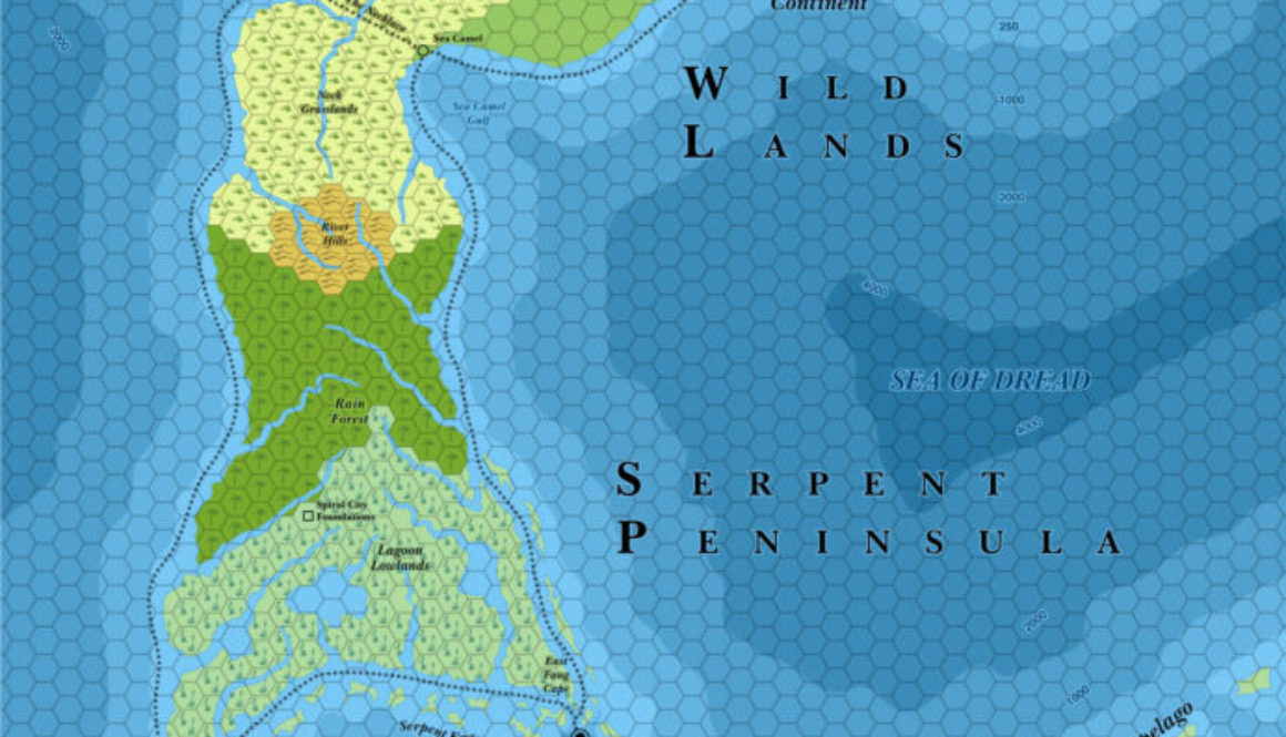 Serpent Peninsula, 24 miles per hex (1985)