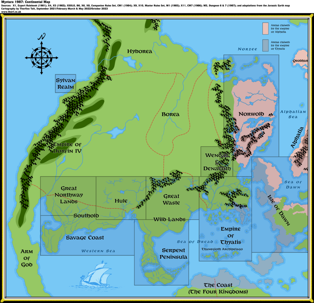 Brun Continental Map (1987)