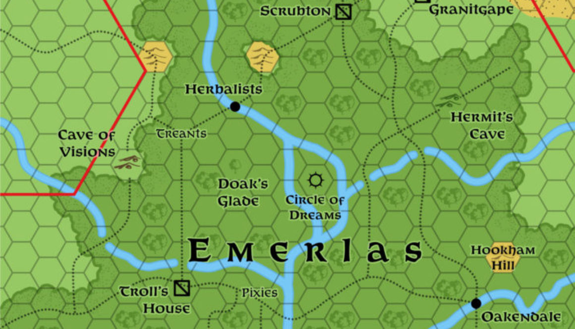 The Emerlas, 3 miles per hex (1987)