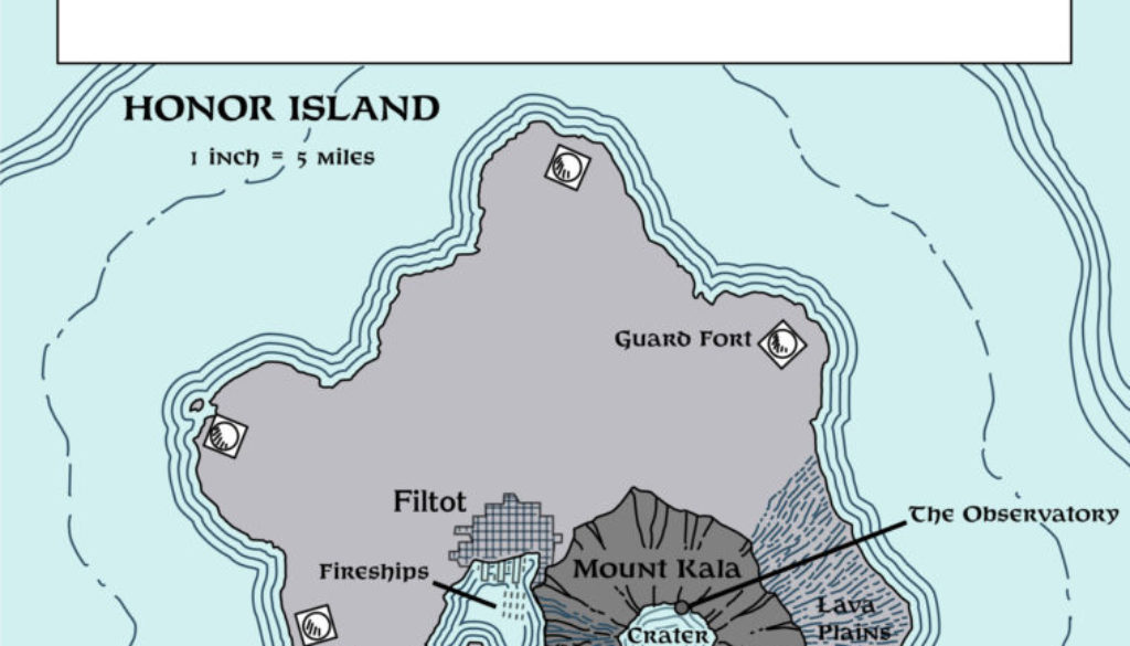 Replica of GAZ4 map of Honor Island