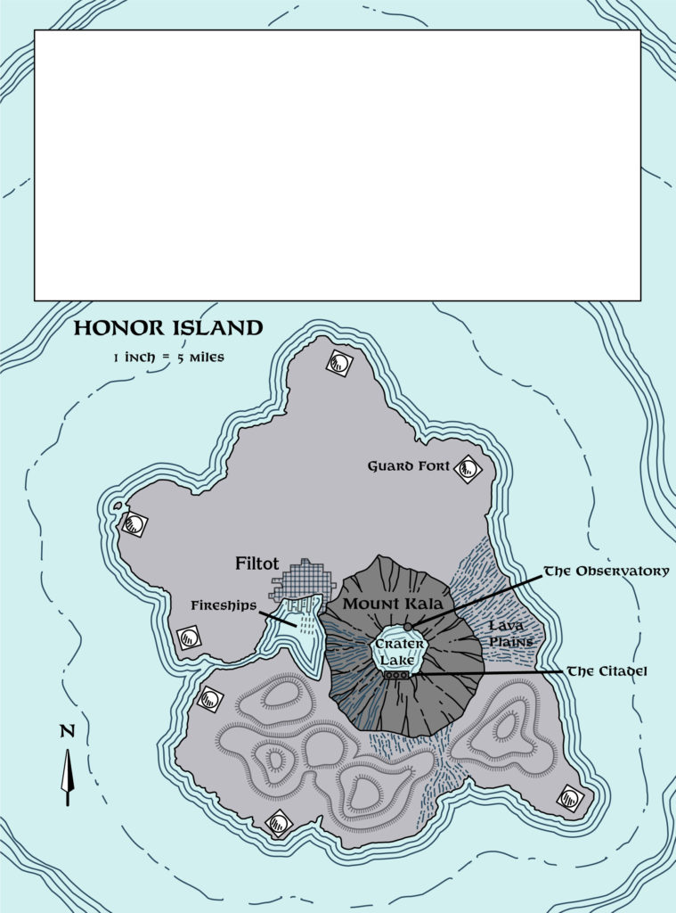 Replica of GAZ4 map of Honor Island