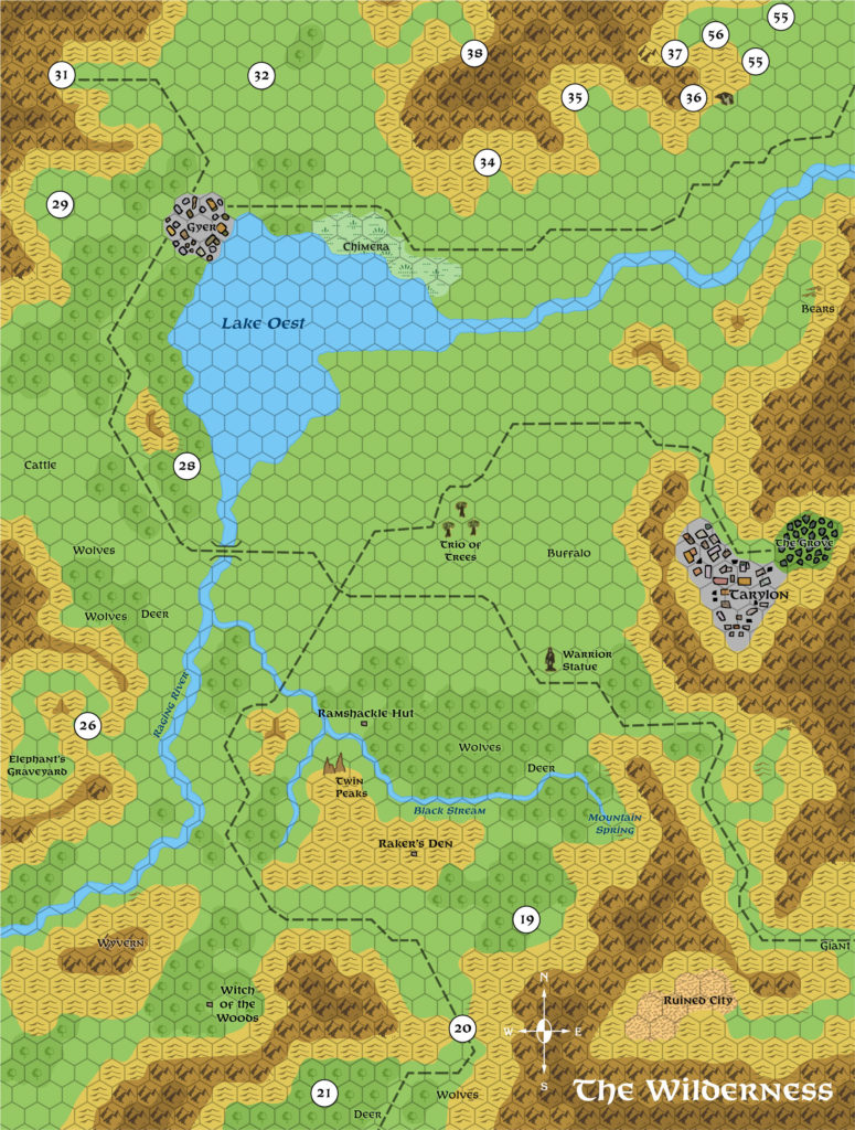 Tarylon, 1/6 mile per hex (1987)