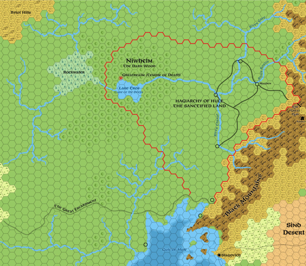 Hule, 24 miles per hex (1987)