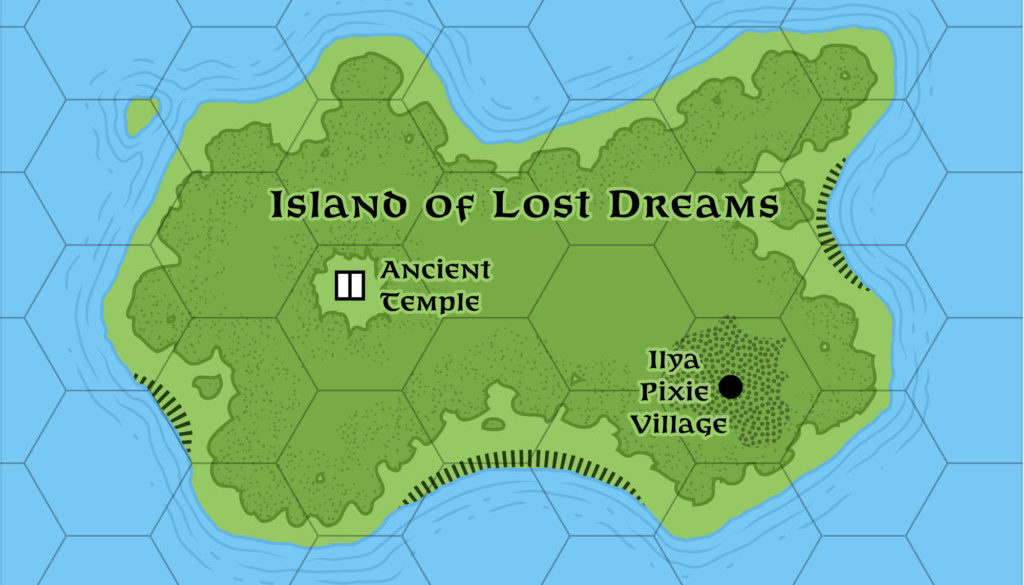 Island of Lost Dreams, 100 yards per hex (1987)