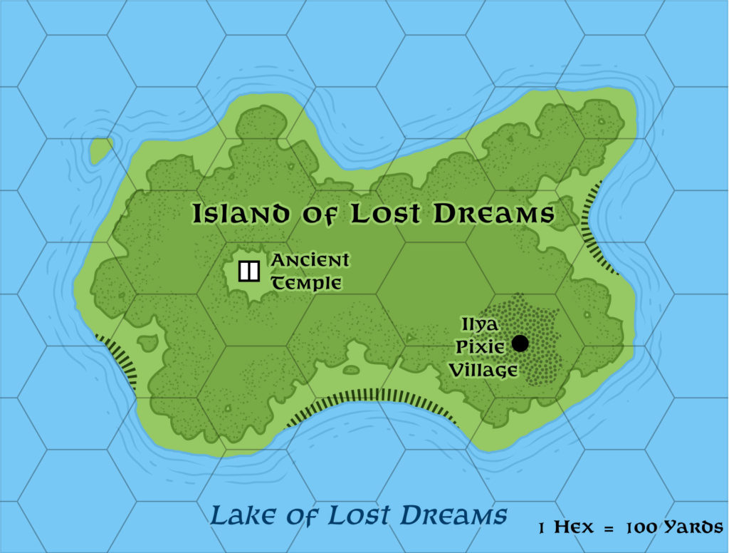 Island of Lost Dreams, 100 yards per hex (1987)