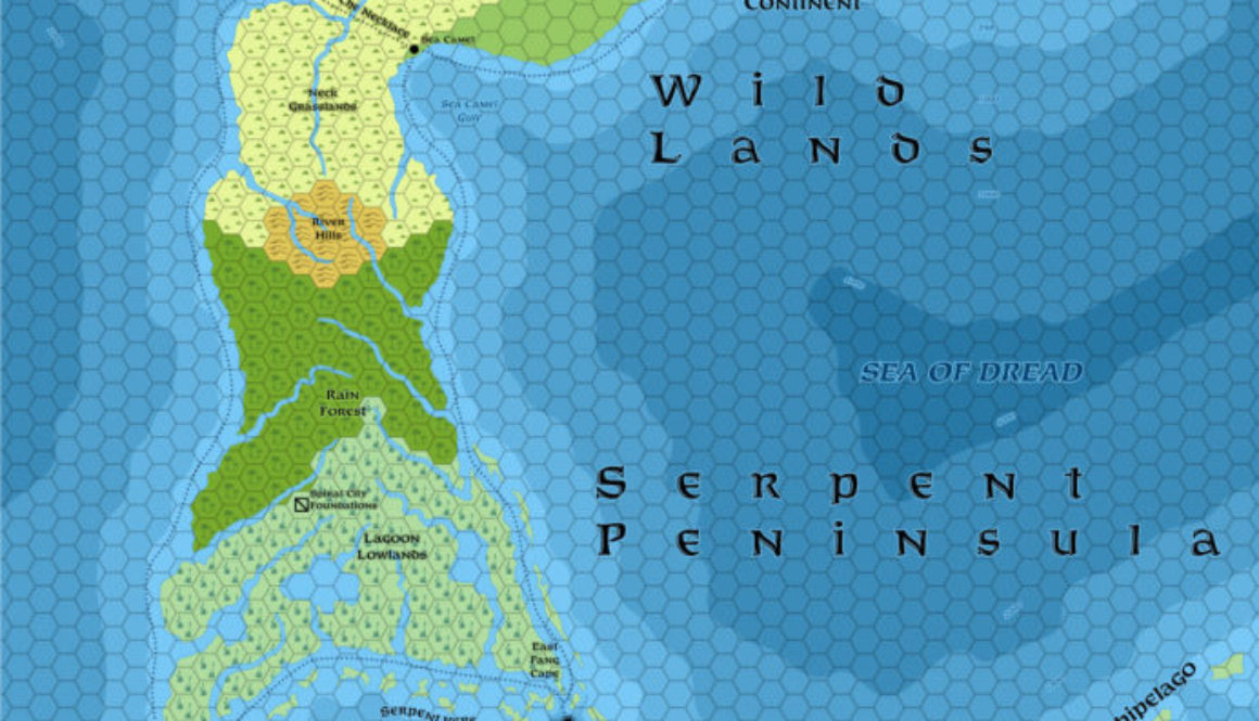 Serpent Peninsula, 24 miles per hex (1987)