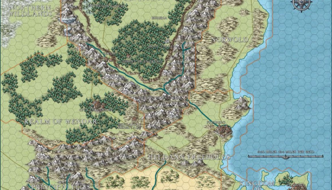 Continental Overview of Wendar and Denagoth by Jason Hibdon, May 2020