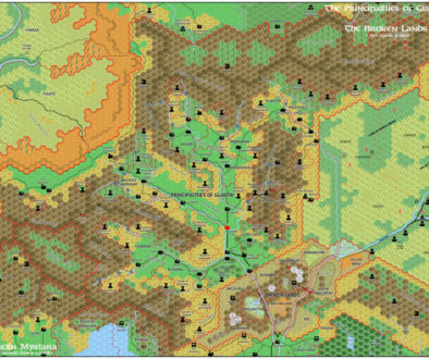 GAZ7 Northern Reaches, 8 miles per hex | Atlas of Mystara