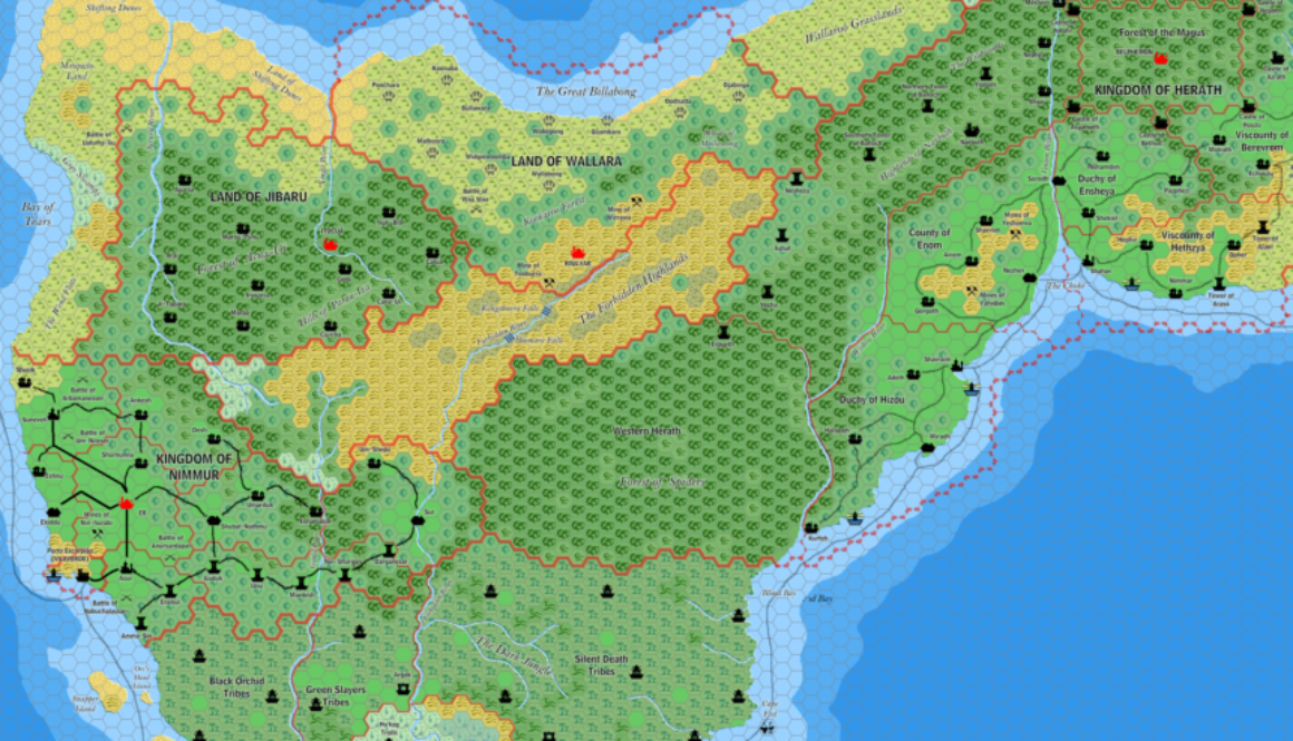 The Orc’s Head Peninsula, 8 miles per hex by Jose Ignacio Ramos Lomelin, July 2015