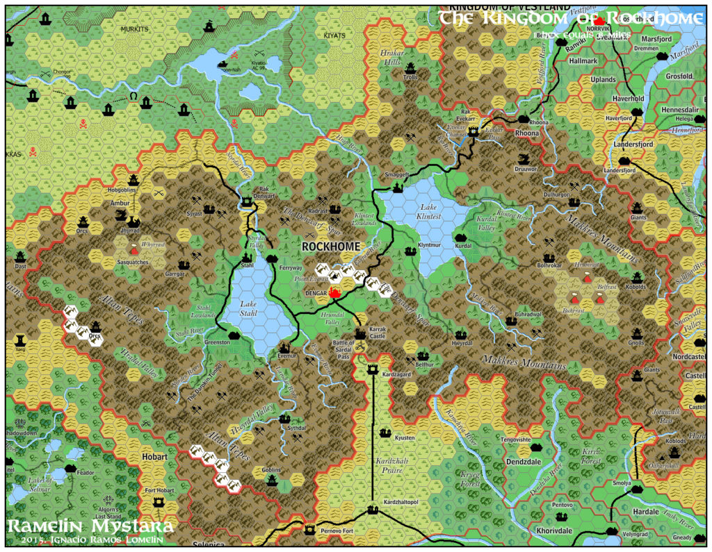 The Kingdom of Rockhome, 8 miles per hex by Jose Ignacio Ramos Lomelin, November 2015