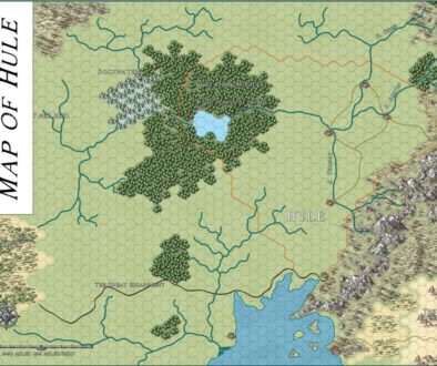Map of Hule, 24 miles per hex by Jason Hibdon, March 2021
