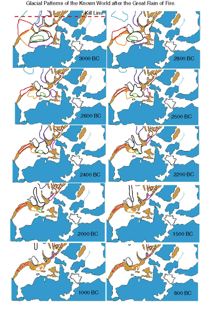 Glacial Patterns of the Known World by JTR, March 2006