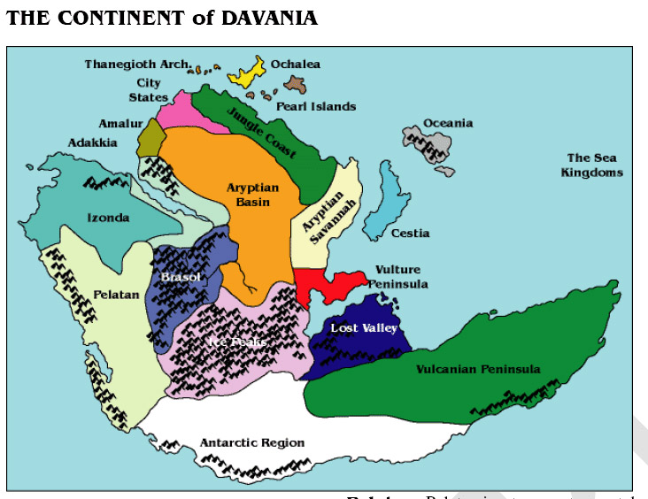 The Continent of Davania by JTR, March 2011