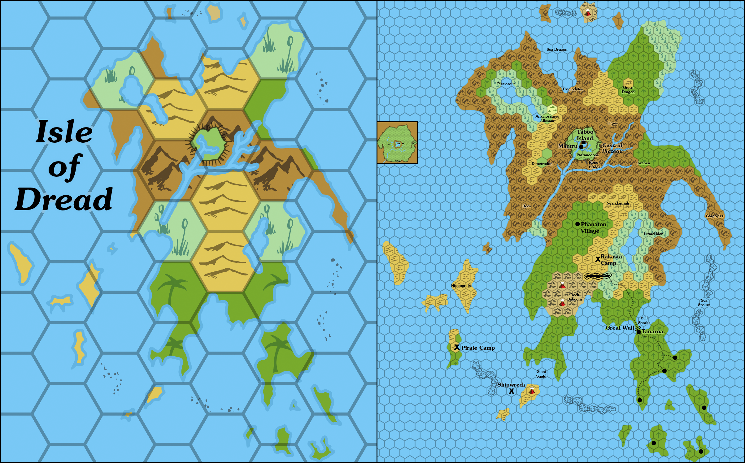 The Isle of Dread Scale Problem | Atlas of Mystara