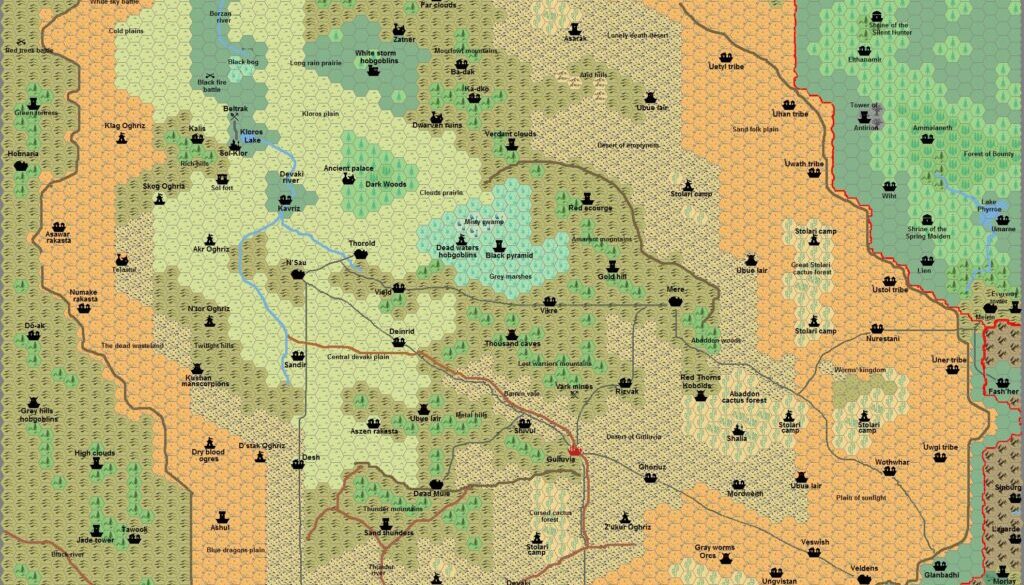 Adri Varma Plateau, 8 miles per hex by Francesco Defferrari, October 2006