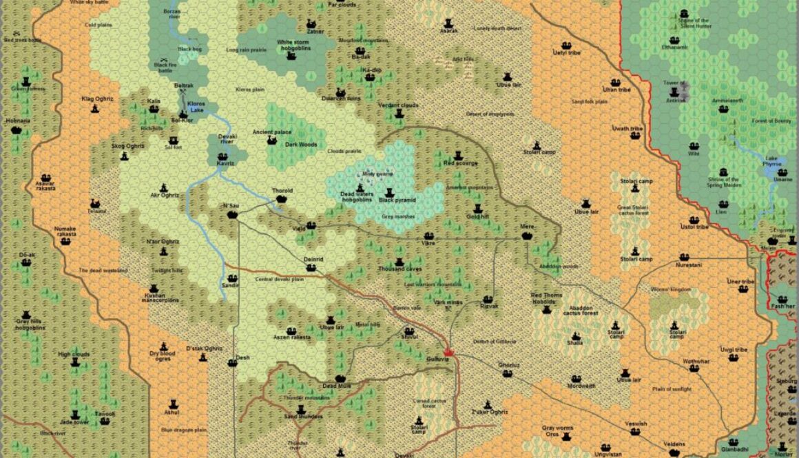 Adri Varma Plateau, 8 miles per hex by Francesco Defferrari, October 2006