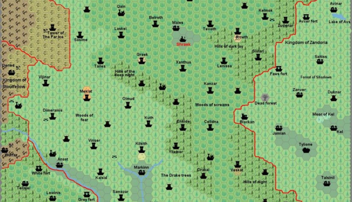 Kingdom of Blackheart, 8 miles per hex by Francesco Defferrari, October 2006