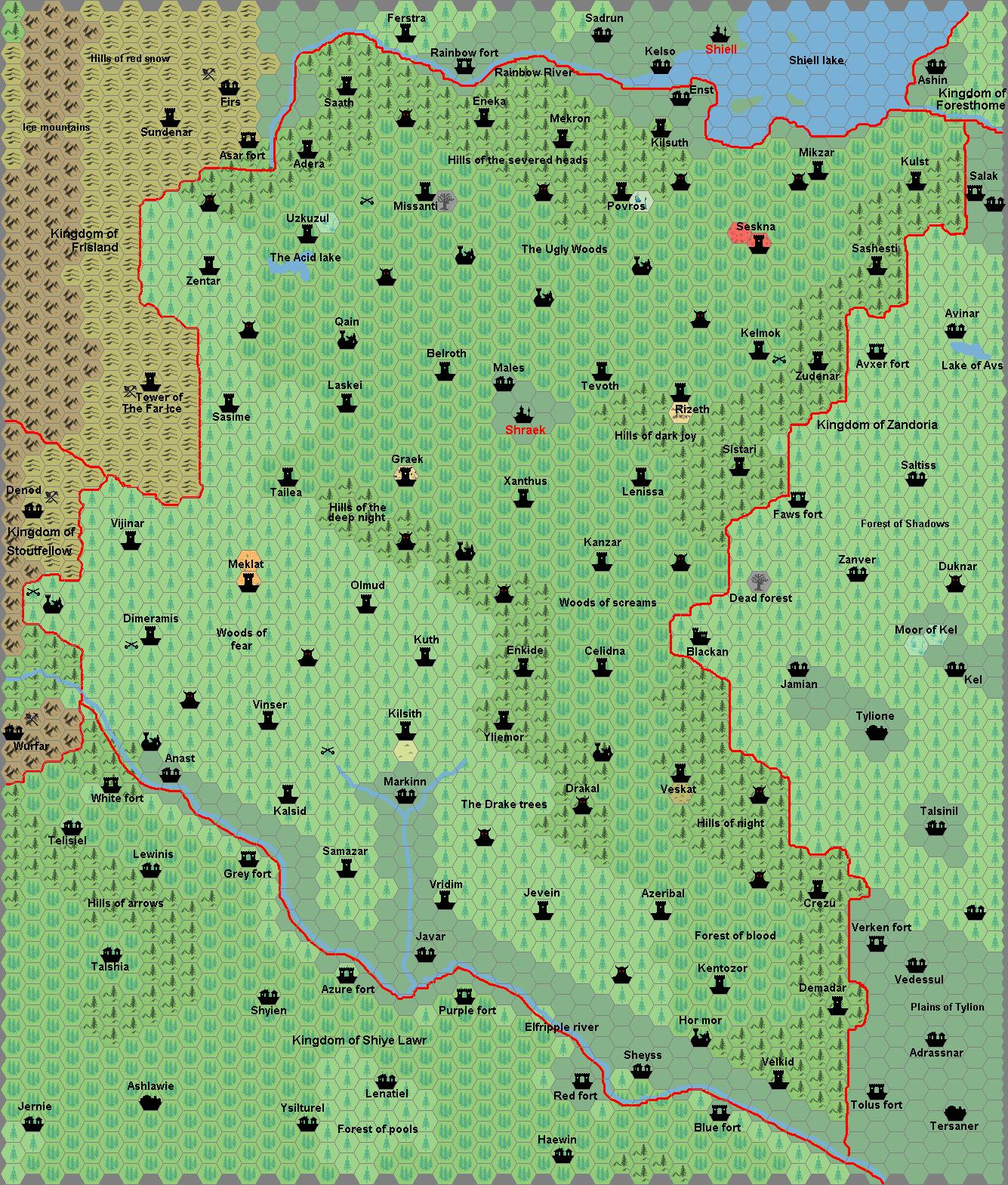 Kingdom of Blackheart, 8 miles per hex by Francesco Defferrari, October 2006