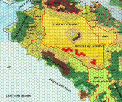 Northwestern Davania, 72 miles per hex by Francesco Defferrari, April 2001