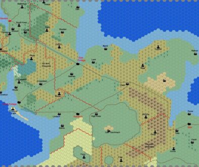 Central Isle of Dawn, 8 miles per hex by Francesco Defferrari, April 2003