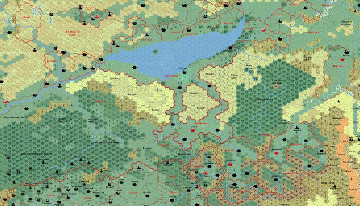 The Midlands, 24 miles per hex by Francesco Defferrari, June 2011