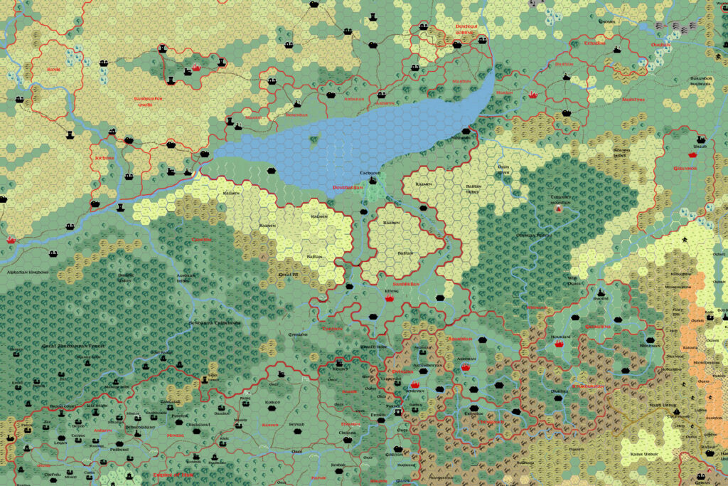 The Midlands, 24 miles per hex by Francesco Defferrari, June 2011