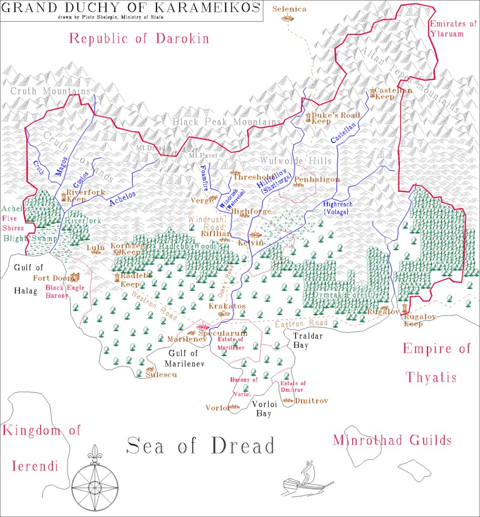 Grand Duchy of Karameikos by Aleksei Andrievski, October 1997