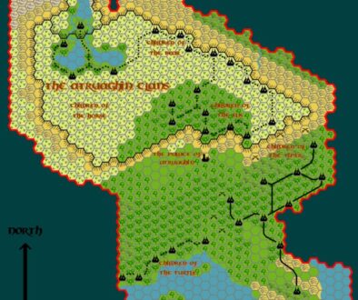 The Atruaghin Clans, 8 miles per hex by Tim Roberts, c. July 2001