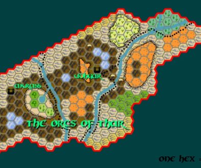 The Broken Lands, 8 miles per hex by Tim Roberts, c. July 2001