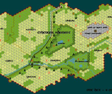 The Ethengar Khanate, 8 miles per hex by Tim Roberts, c. July 2001