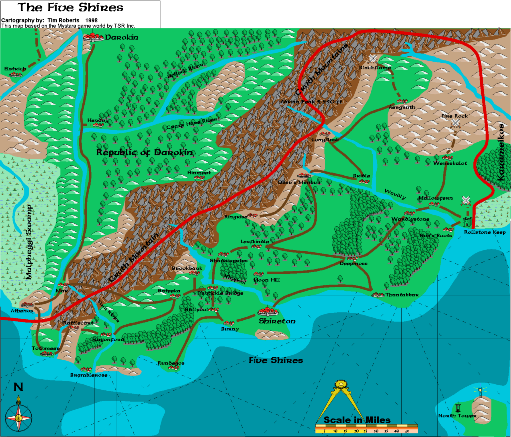The Five Shires by Tim Roberts, May 1998