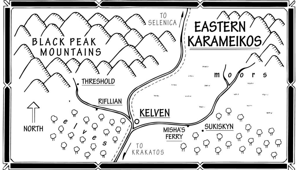 Replica of B10 Eastern Karameikos Players’ Map