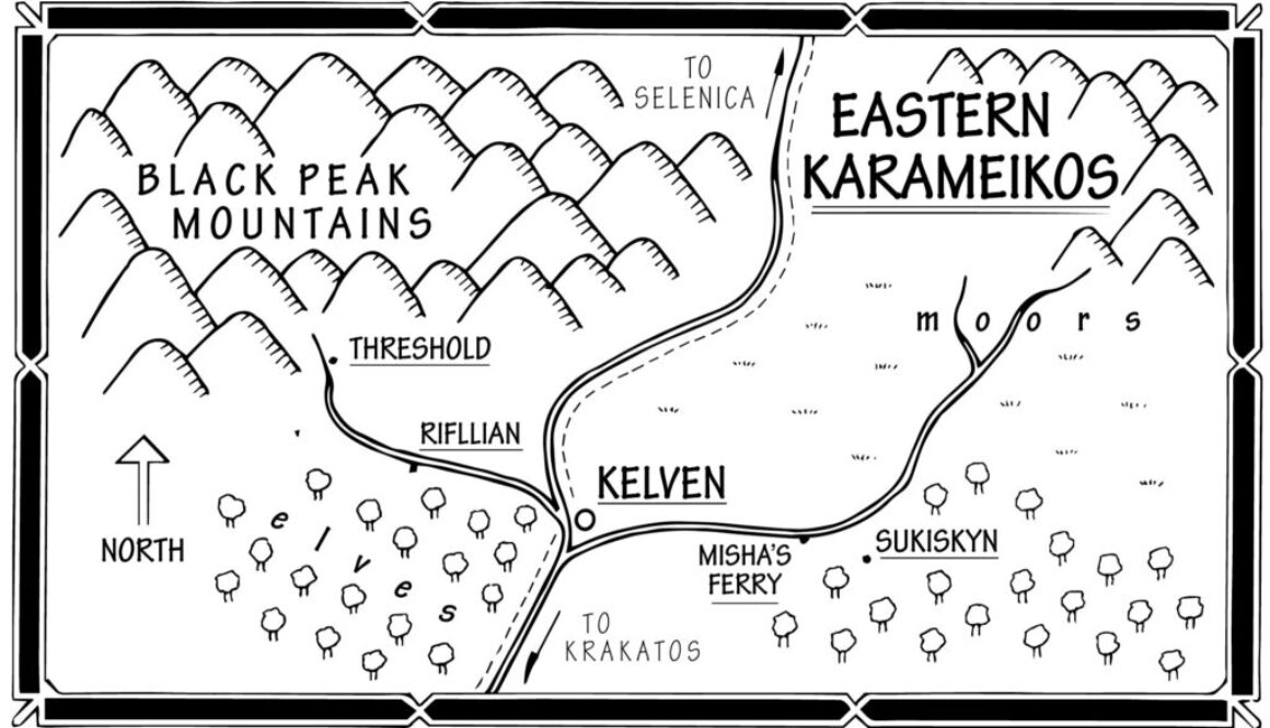 Replica of B10 Eastern Karameikos Players’ Map