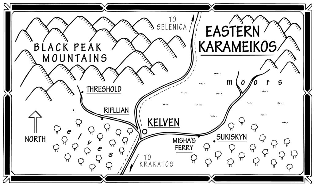Replica of B10 Eastern Karameikos Players’ Map