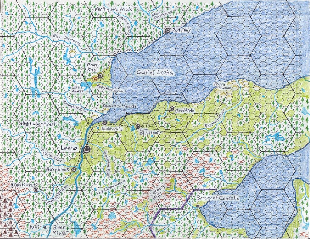 Leehashire, 4 miles per hex by Dan Eustace, February 2001