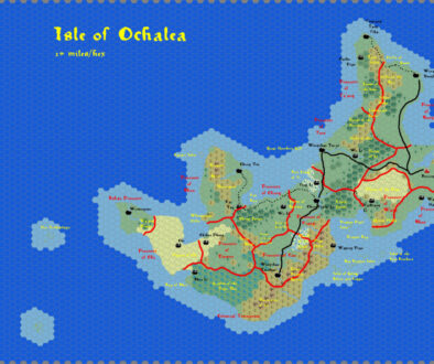 Ochalea, 14 miles per hex by Giampaolo Agosta, March 2007