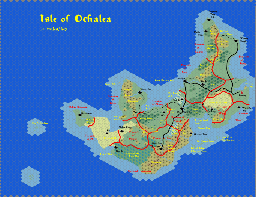 Ochalea, 14 miles per hex by Giampaolo Agosta, March 2007