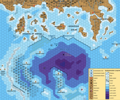 Sea of Dread Underwater, 24 miles per hex (1987)