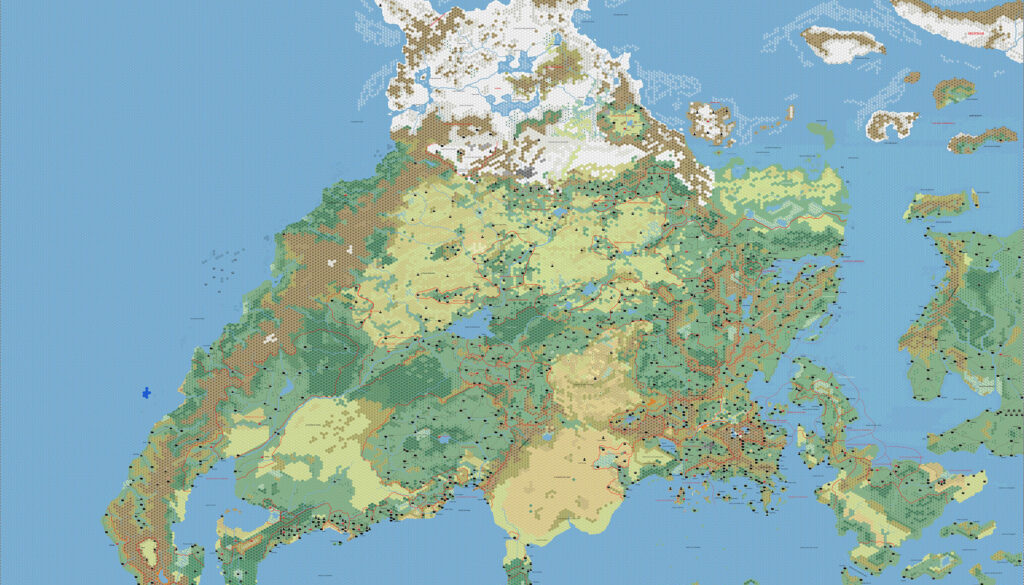 Brun 1160 AC, 24 miles per hex by Andrea Francolini, January 2009