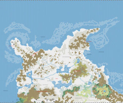 Brun North, 24 miles per hex by Andrea Francolini, January 2005