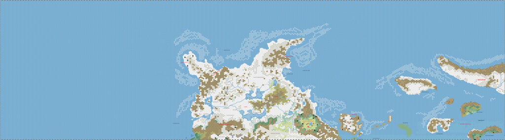 Brun North, 24 miles per hex by Andrea Francolini, January 2005