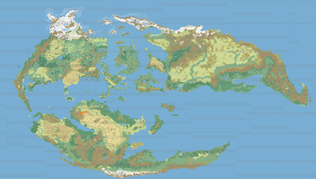 Mystara, 24 miles per hex by Andrea Francolini, c. November 2006