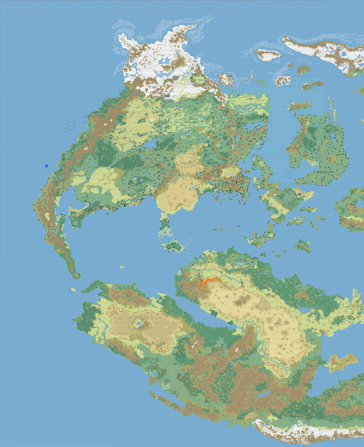 Kal’s Mystara West, 24 miles per hex | Atlas of Mystara