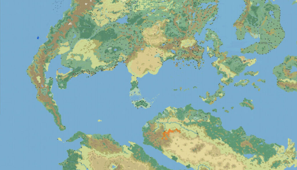 Kal’s Mystara West, 24 miles per hex | Atlas of Mystara